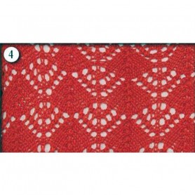 Скачать схема Узор ажурный спицами 4